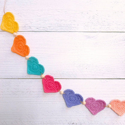 Crochet Heart Garland Pattern: Beginner-Friendly Home Decor (PDF Pattern)