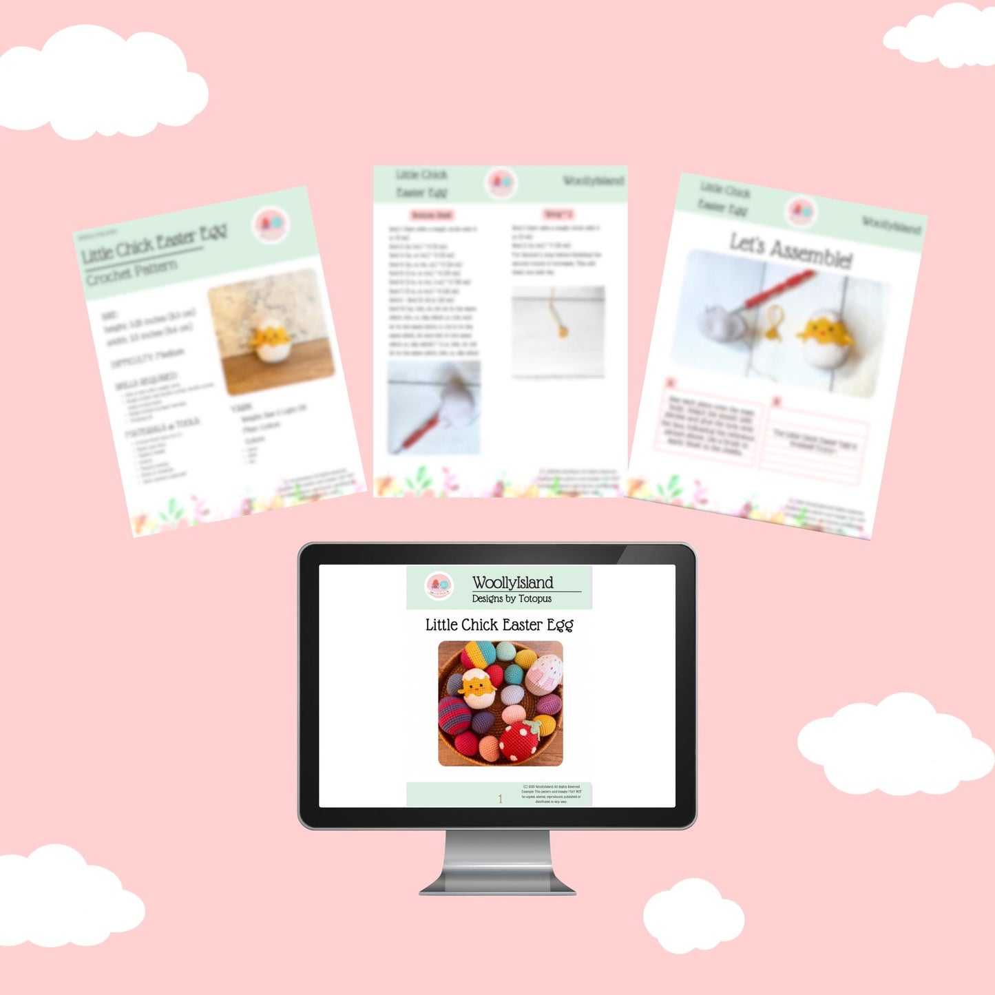 Crochet Easter Egg Pattern Bundle: DIY Spring Decor (PDF Download)