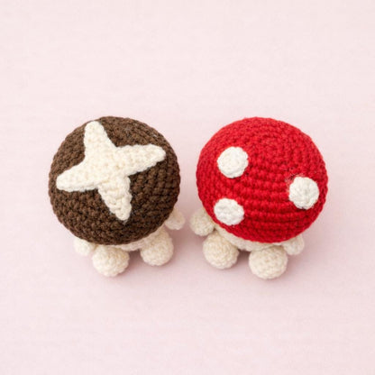 Kawaii Mushroom Crochet Pattern | Amigurumi Desk Pet | Toadstool (PDF Pattern)